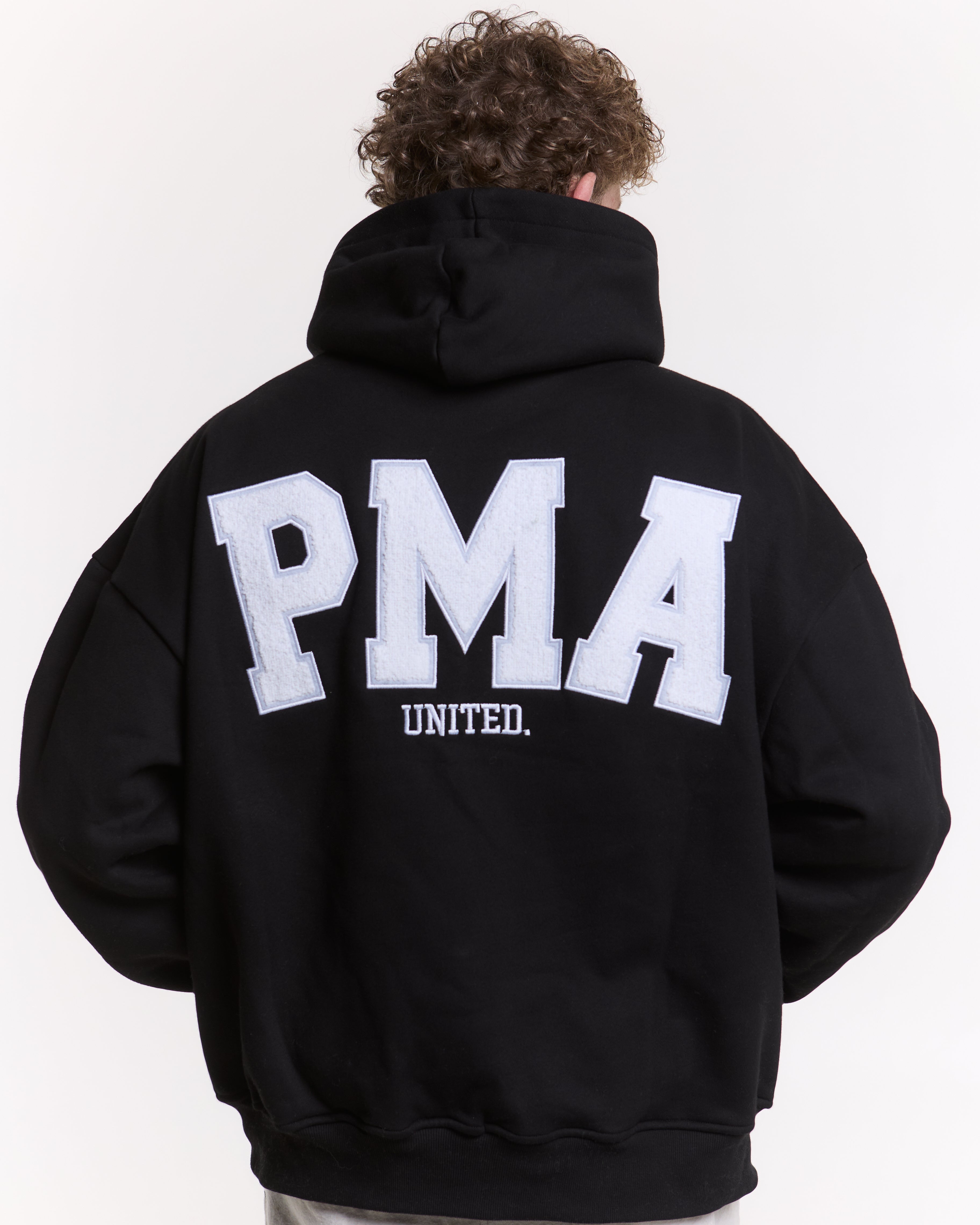 Black PMA United Oversized Hoodie