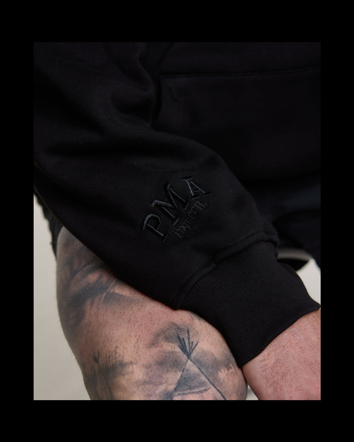 Black PMA United Oversized Hoodie