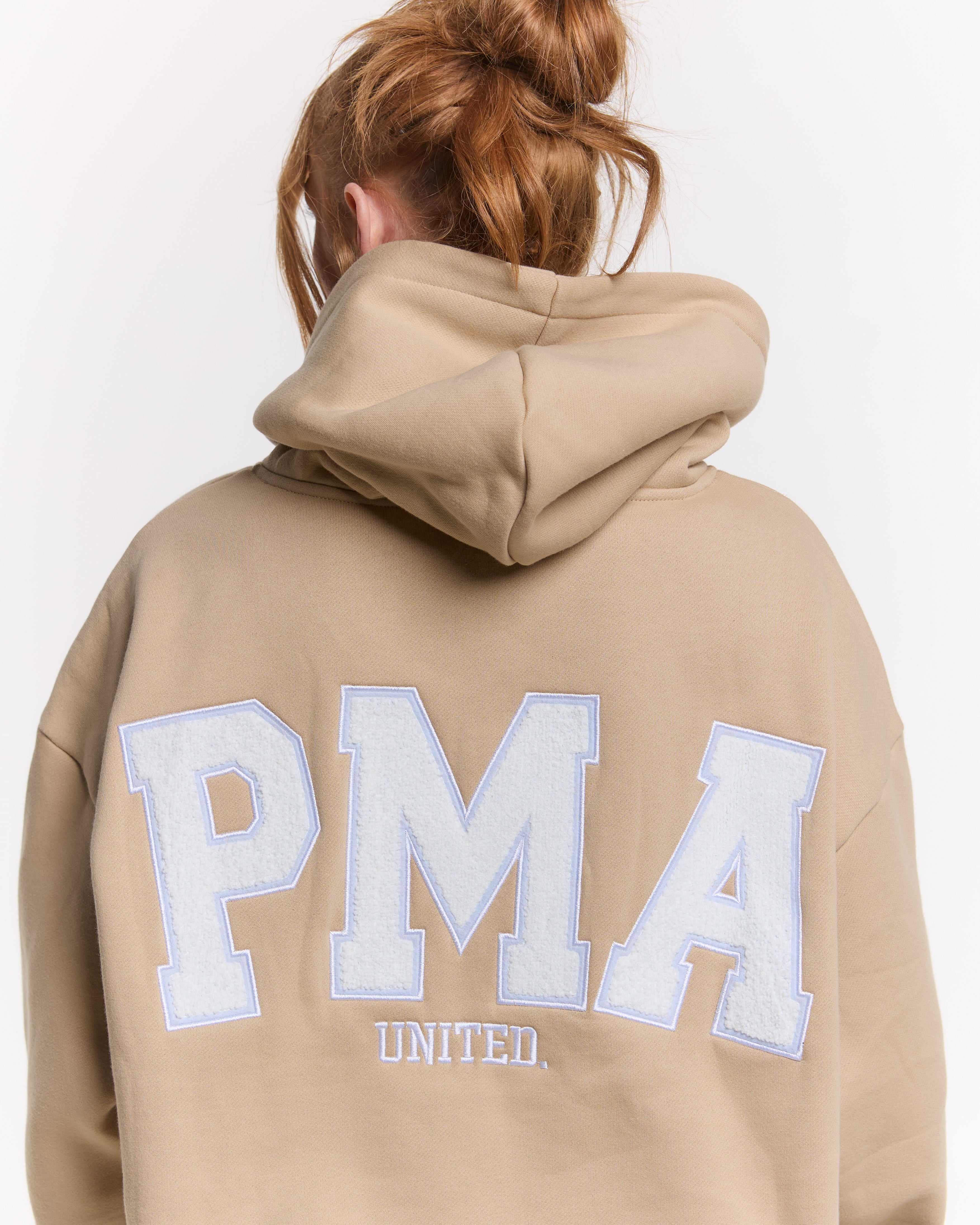 Beige PMA United Oversized Hoodie